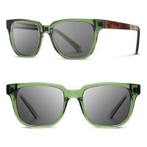 Shwood Prescott Sunglasses - Emerald // Elm Burl